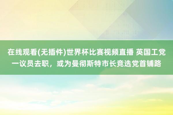 在线观看(无插件)世界杯比赛视频直播 英国工党一议员去职，或为曼彻斯特市长竞选党首铺路