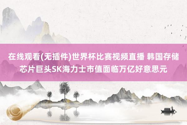 在线观看(无插件)世界杯比赛视频直播 韩国存储芯片巨头SK海力士市值面临万亿好意思元