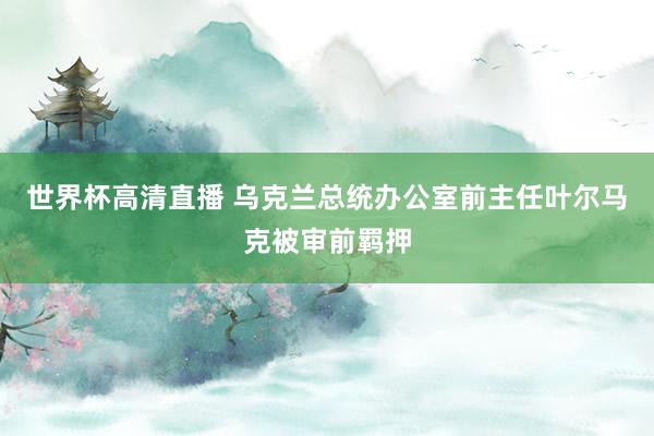 世界杯高清直播 乌克兰总统办公室前主任叶尔马克被审前羁押