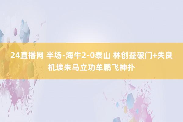 24直播网 半场-海牛2-0泰山 林创益破门+失良机埃朱马立功牟鹏飞神扑
