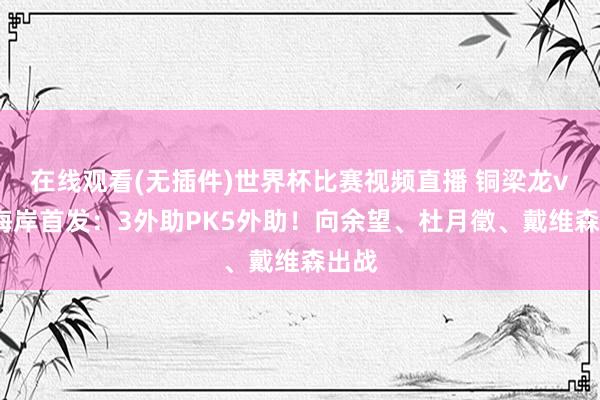 在线观看(无插件)世界杯比赛视频直播 铜梁龙vs西海岸首发：3外助PK5外助！向余望、杜月徵、戴维森出战