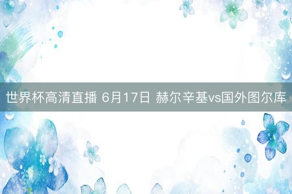 世界杯高清直播 6月17日 赫尔辛基vs国外图尔库